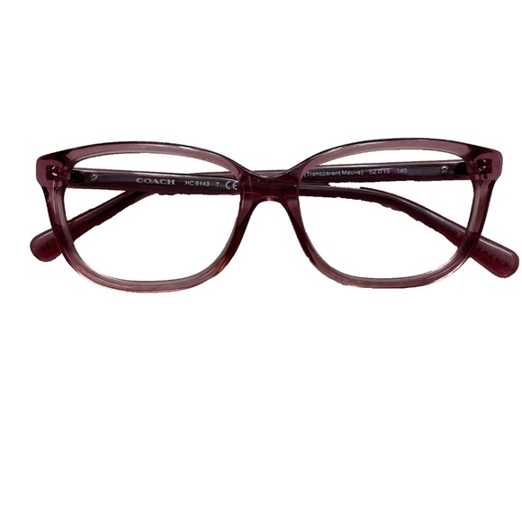 Coach Eyeglasses HC6143 5569 Transparent Champagne Mauve 52-15-140 - Picture 1 of 13
